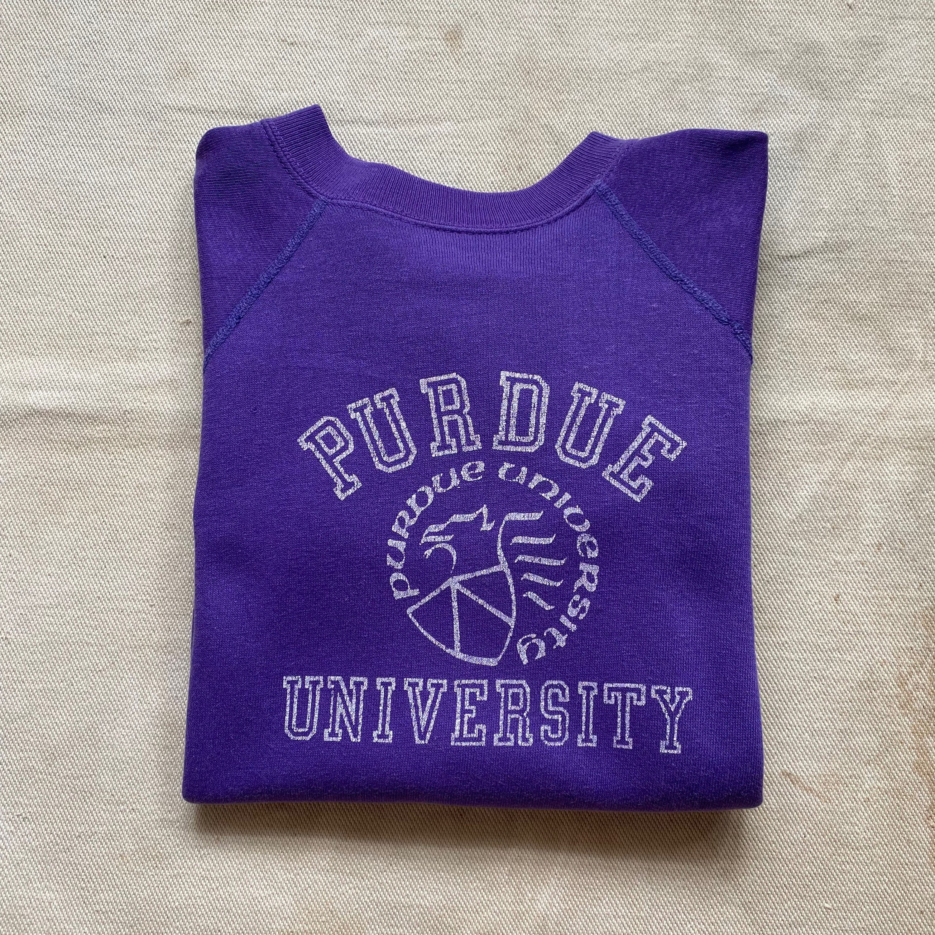 70’s ALLEN A SHORT SLEEVE COLLEGE SWEATSHIRT 