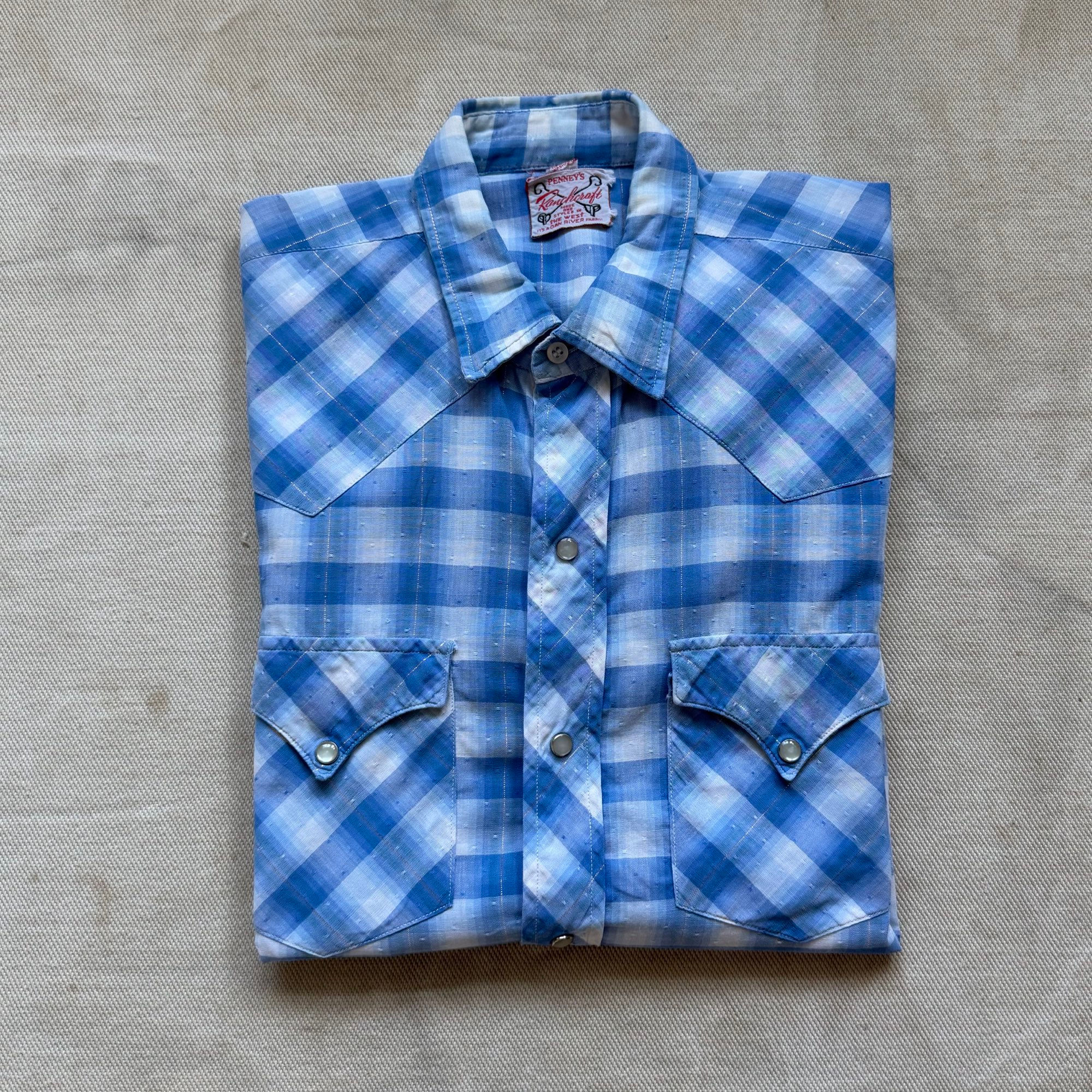 50-60’s PENNEY’S RANCHCRAFT PEARL SNAP WESTERN SHIRT