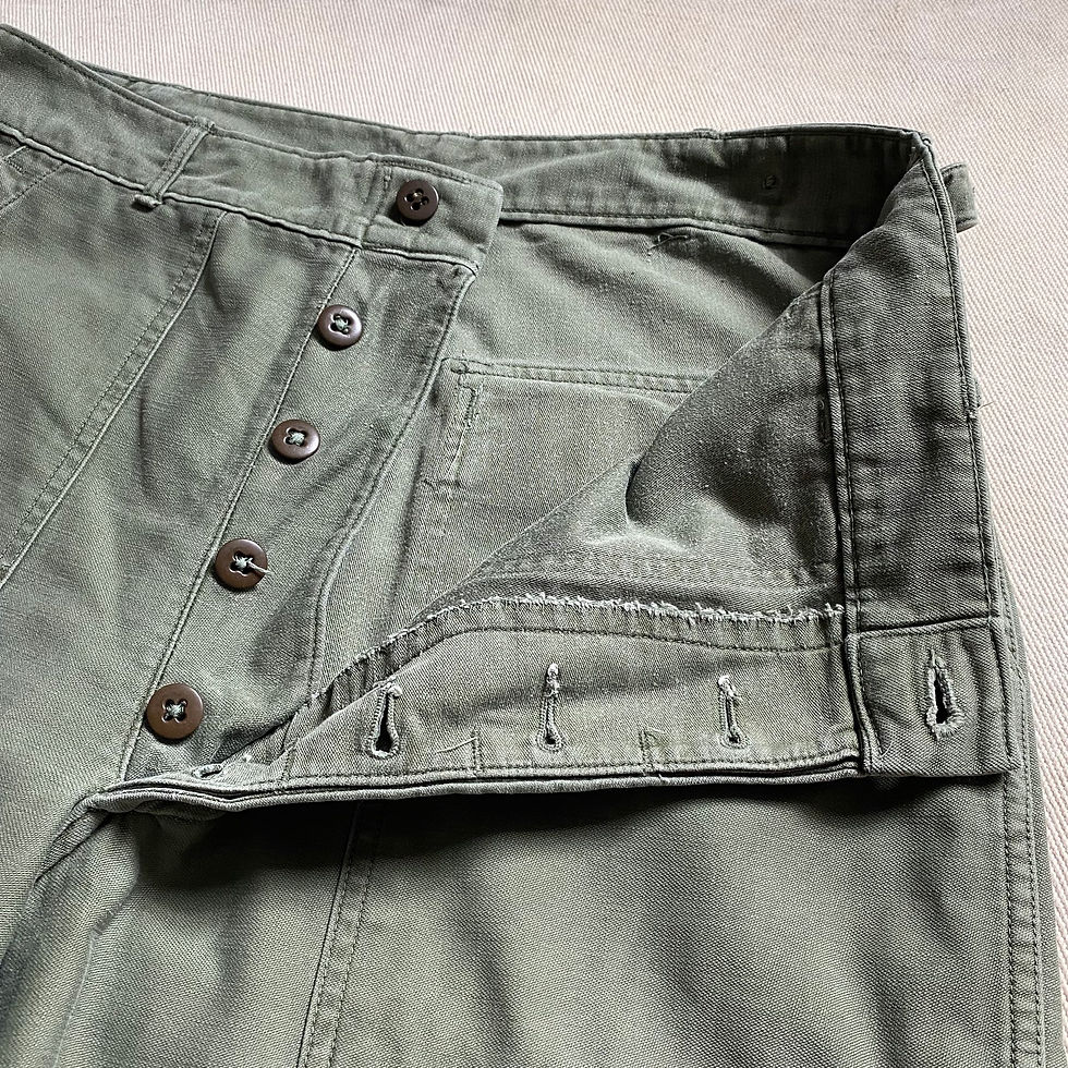 Miniaturbild: 60’s US ARMY UTILITY TROUSERS EARLY MODEL