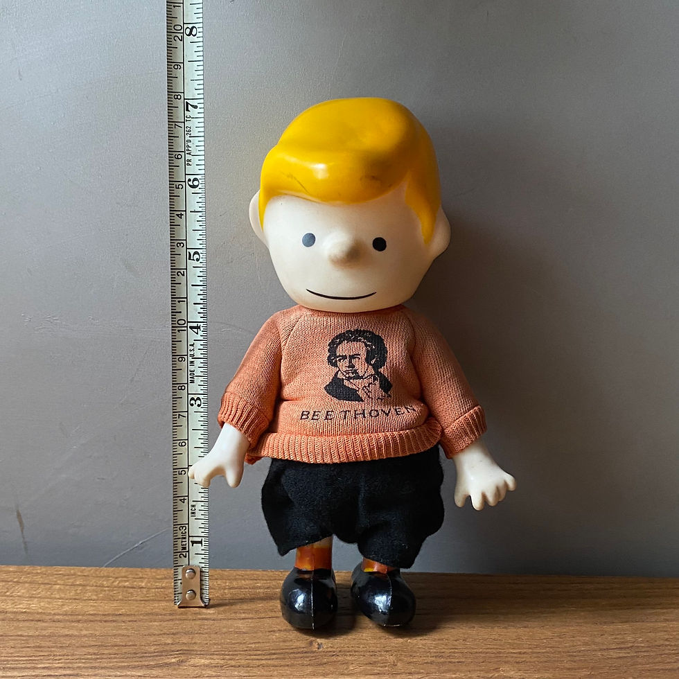 섬네일: 60’s PEANUTS POCKET DOLL SCHROEDER WITH BEETHOVEN SWEATSHIRT 