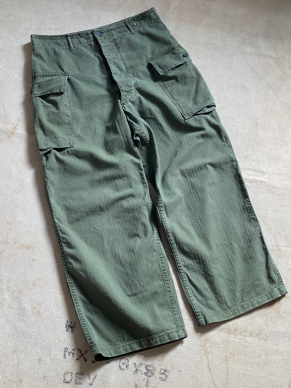 섬네일: 40’s US ARMY M-43 HBT TROUSERS 