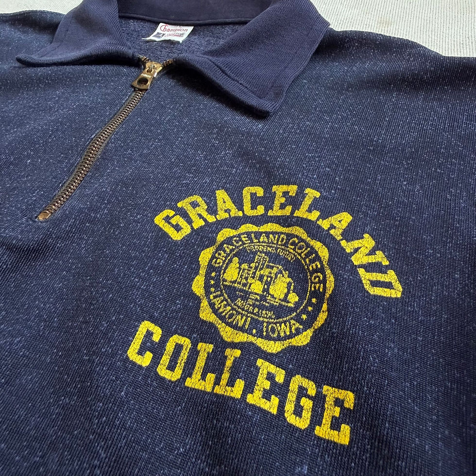 섬네일: 50’s CHAMPION RUNNER TAG S/S COLLEGIATE JERSEY WITH CONMAR QUARTER ZIP