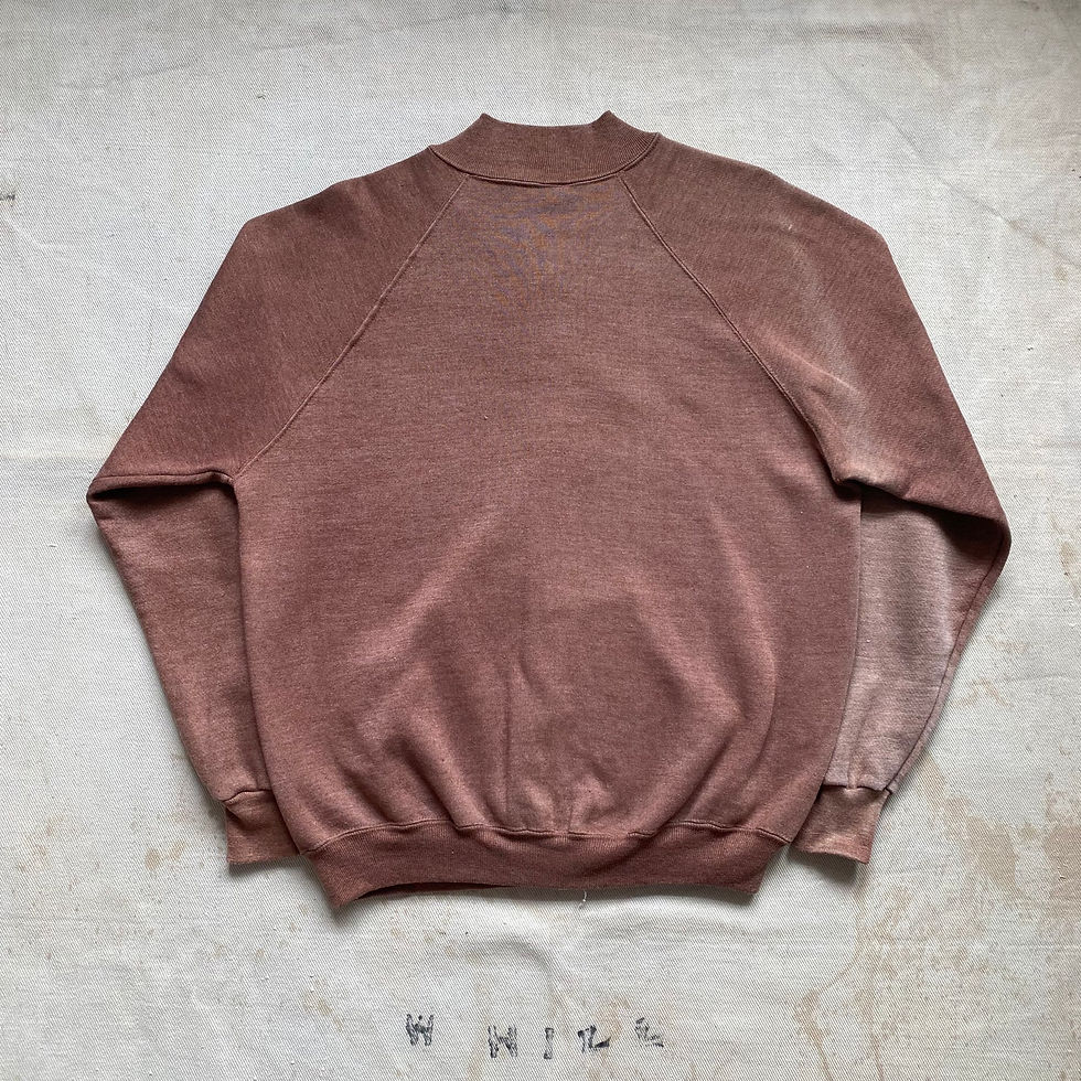 縮圖：70’s SPORTSWEAR FULL ZIP PLAIN SWEATSHIRT
