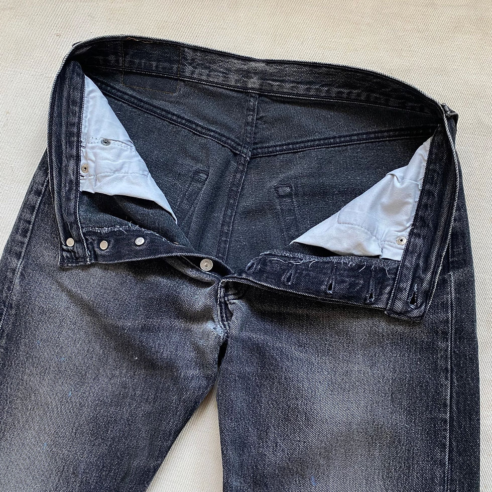 섬네일: 90's LEVI’S 501 BLACK DENIM PANTS