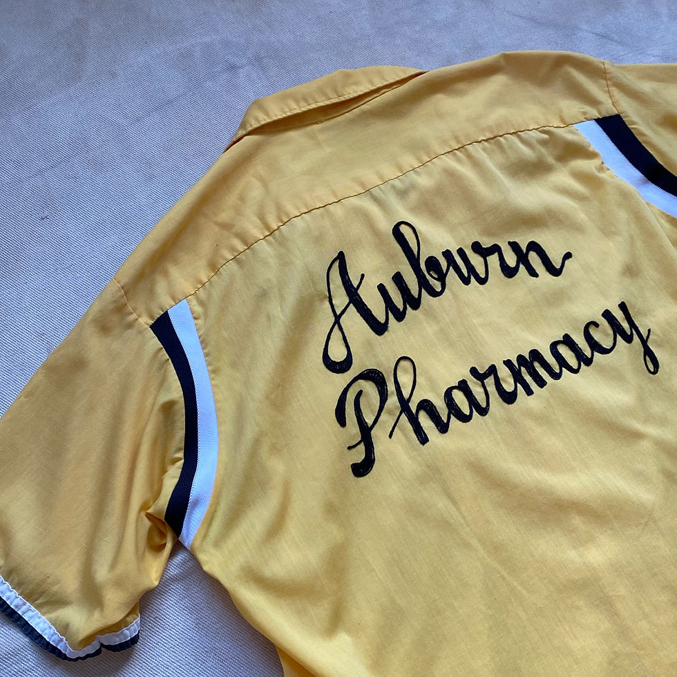 섬네일: 60-70’s HILTON BOWLING SHIRT WITH CHAIN STITCH EMBROIDERED 