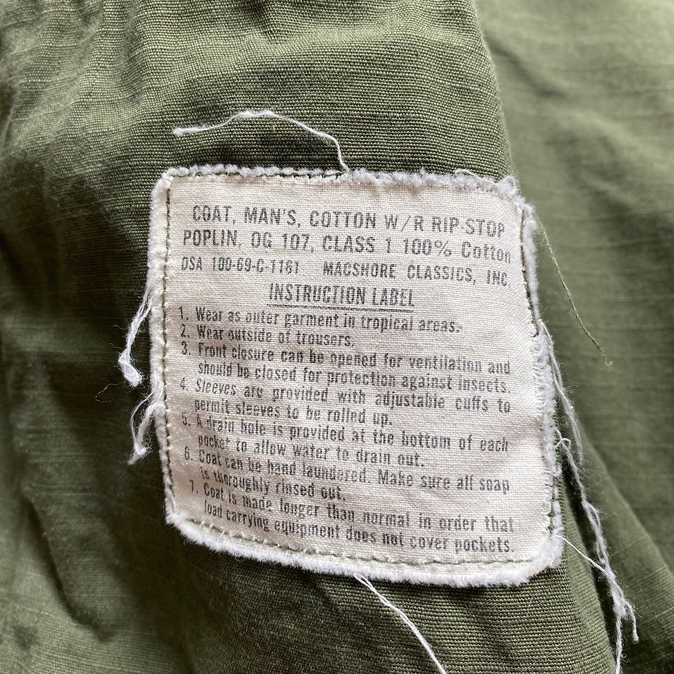 Thumbnail: 60’s US ARMY JUNGLE FATIGUE JACKET