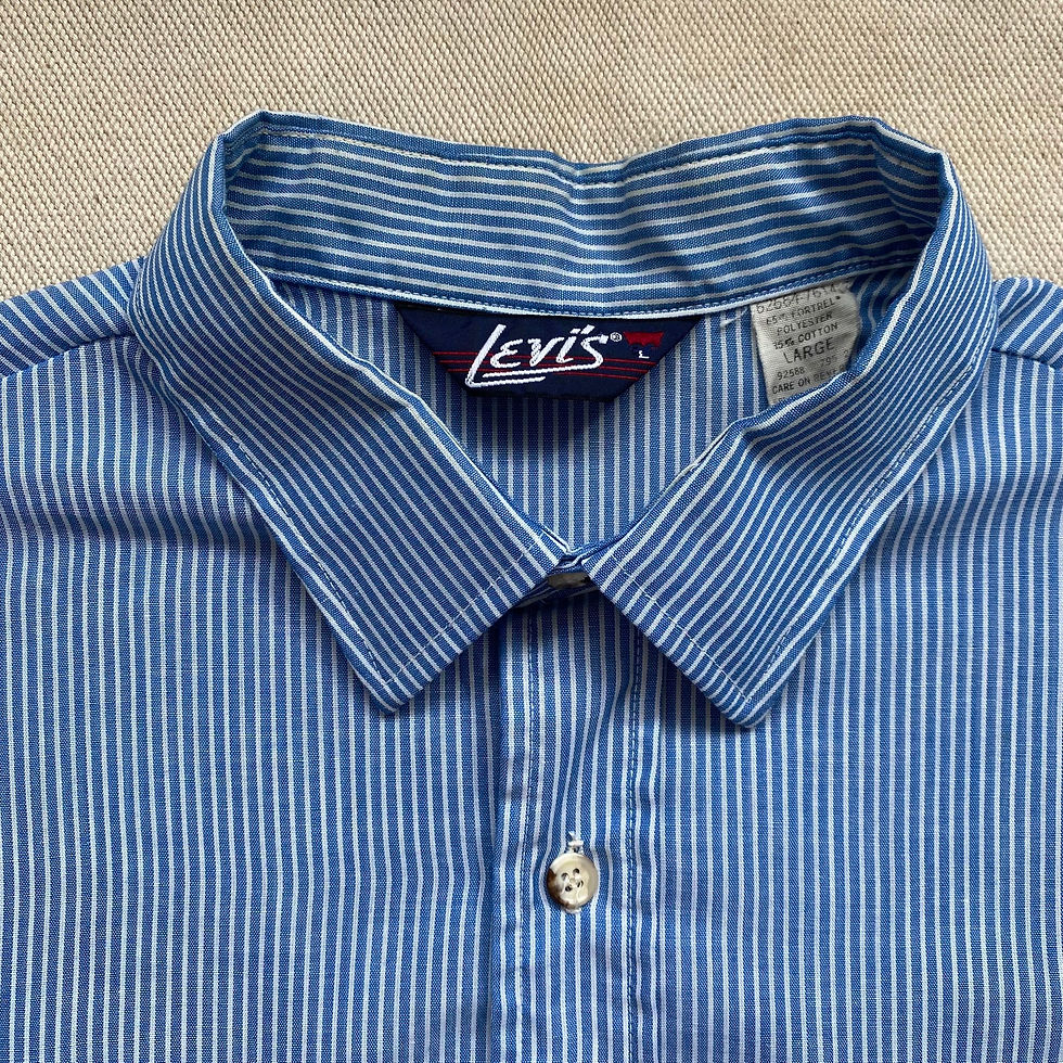 섬네일: 70’s LEVI’S SHORT SLEEVE STRIPED SHIRT 