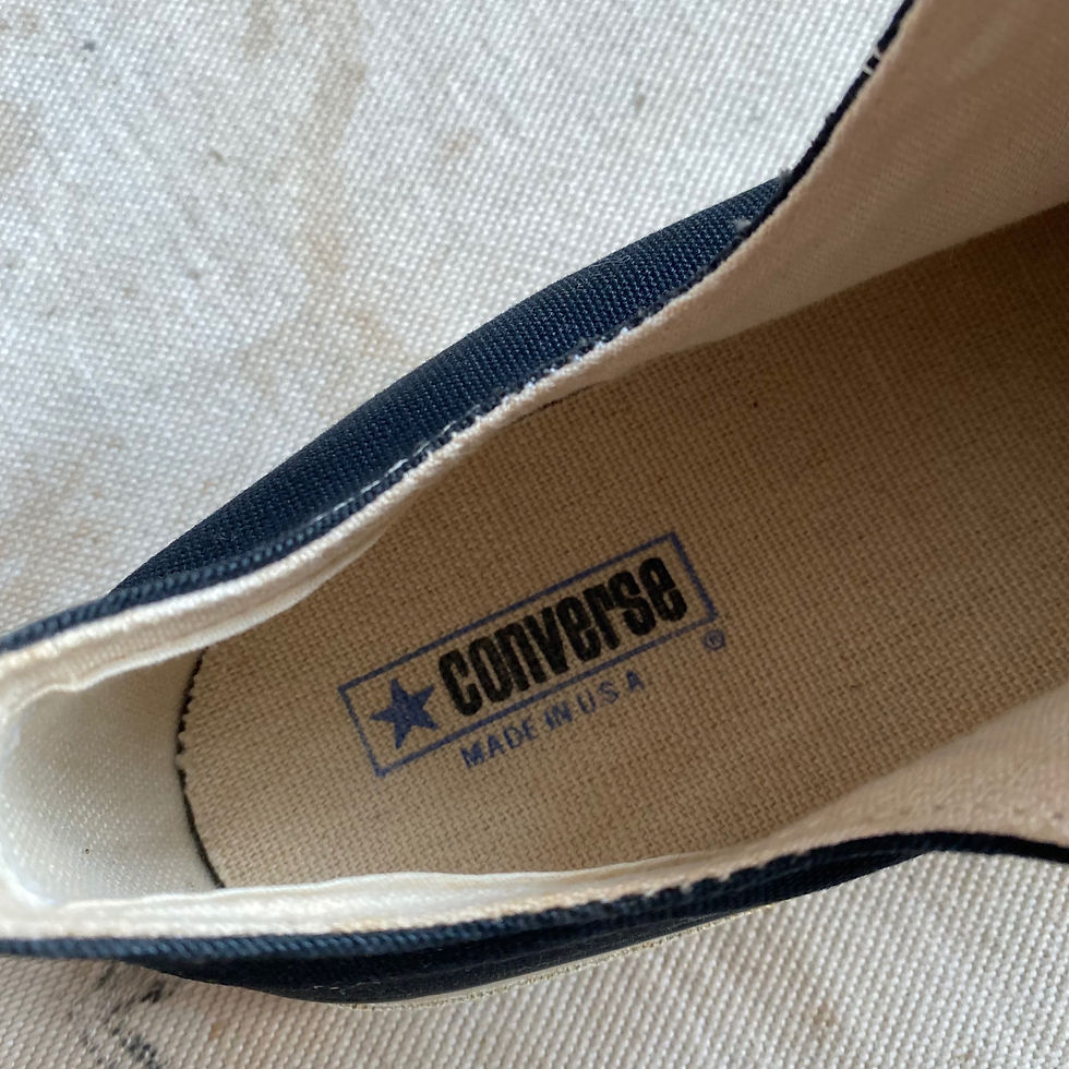 Thumbnail: 70's DEADSTOCK CONVERSE ALL STAR CHUCK TAYLOR BLACK LOW CUT