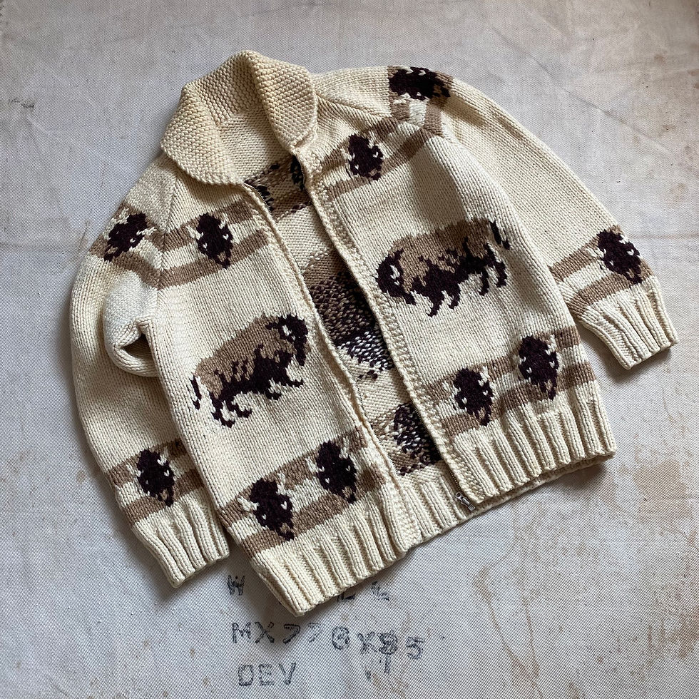 縮圖：50-60's UNKNOWN BRAND FULL ZIP COWICHAN CARDIGAN
