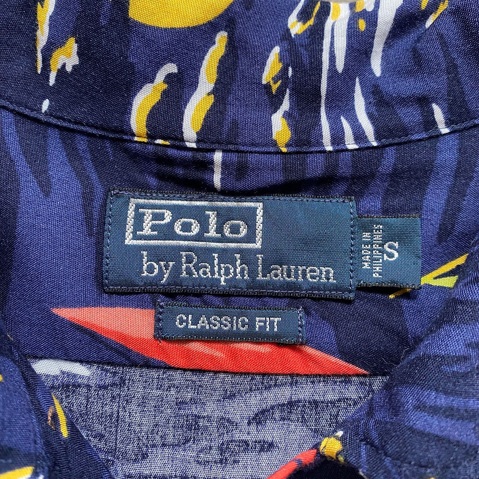 Thumbnail: POLO RALPH  LAUREN RAYON HAWAIIAN SHIRT