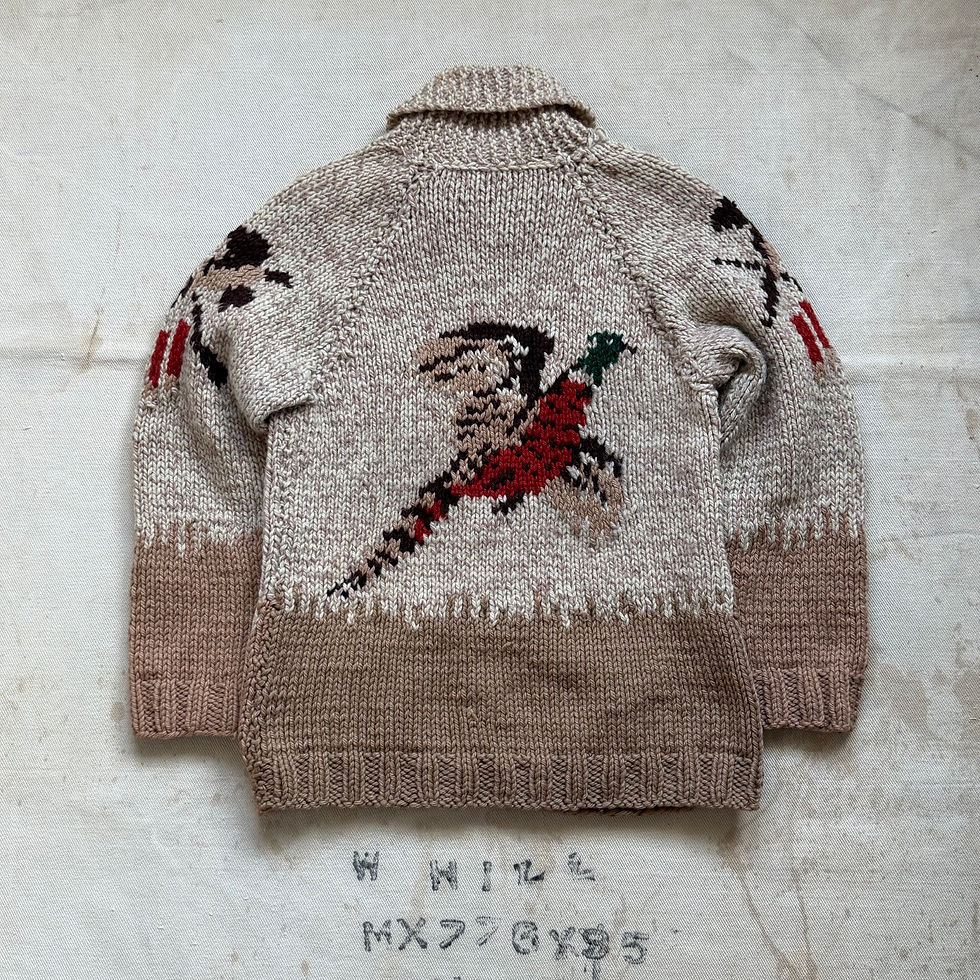縮圖：60’s COWICHAN KNIT SWEATER PHEASANT HUNTER PATTERN 