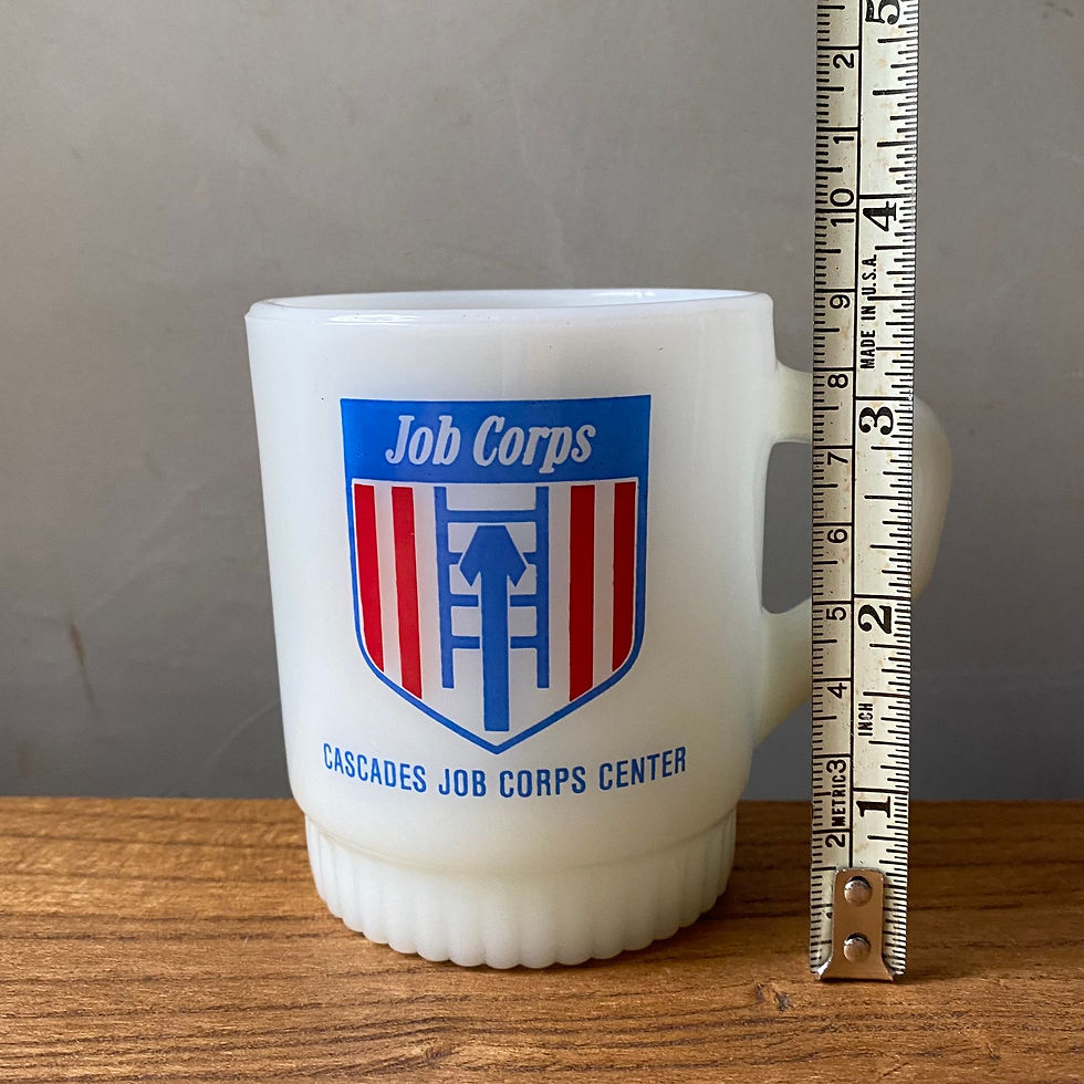 섬네일: 70’s FIRE KING “JOB CORPS” MUG MADE IN U.S.A.