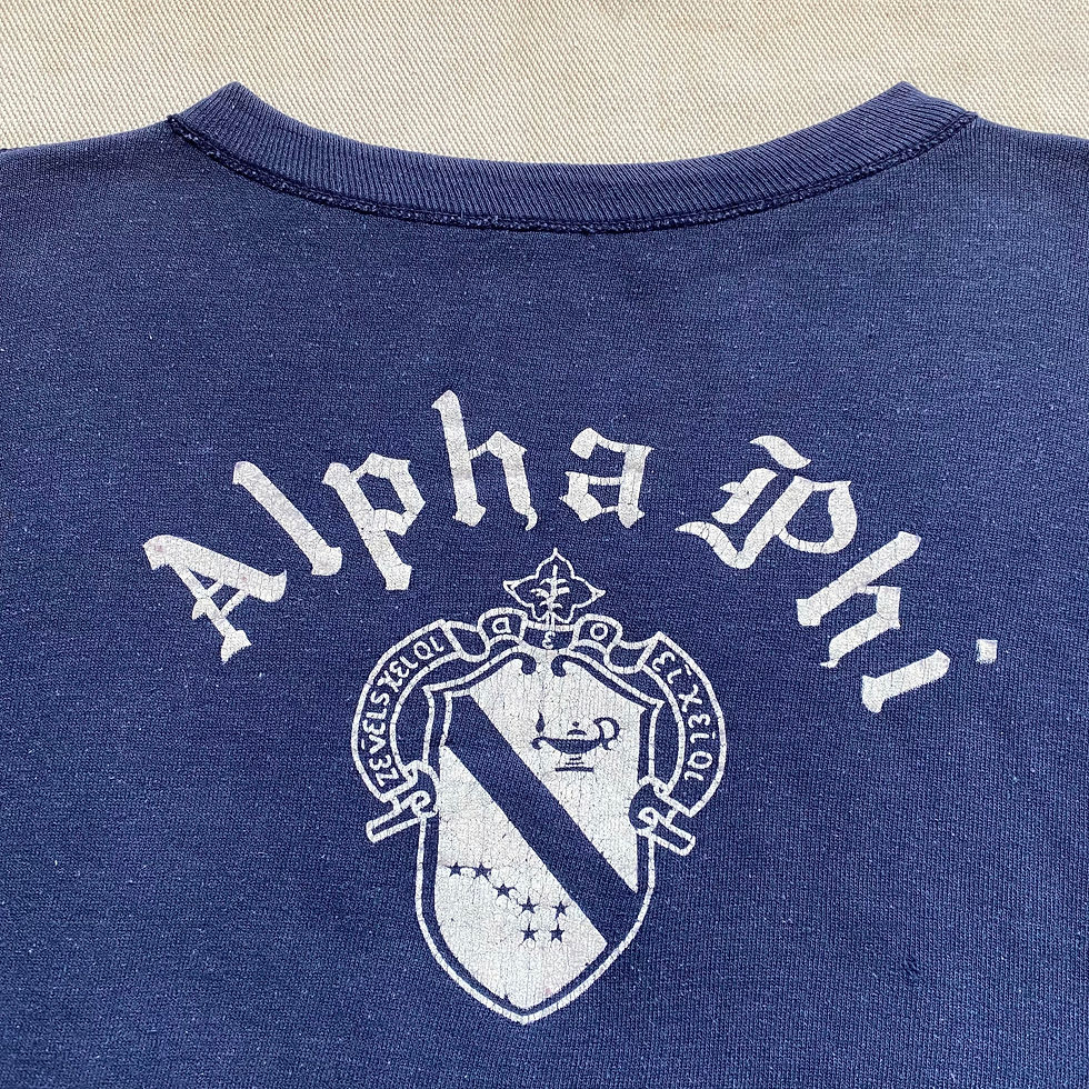 Thumbnail: 50’s UNKNOWN BRAND FRATERNITY SWEATSHIRT 