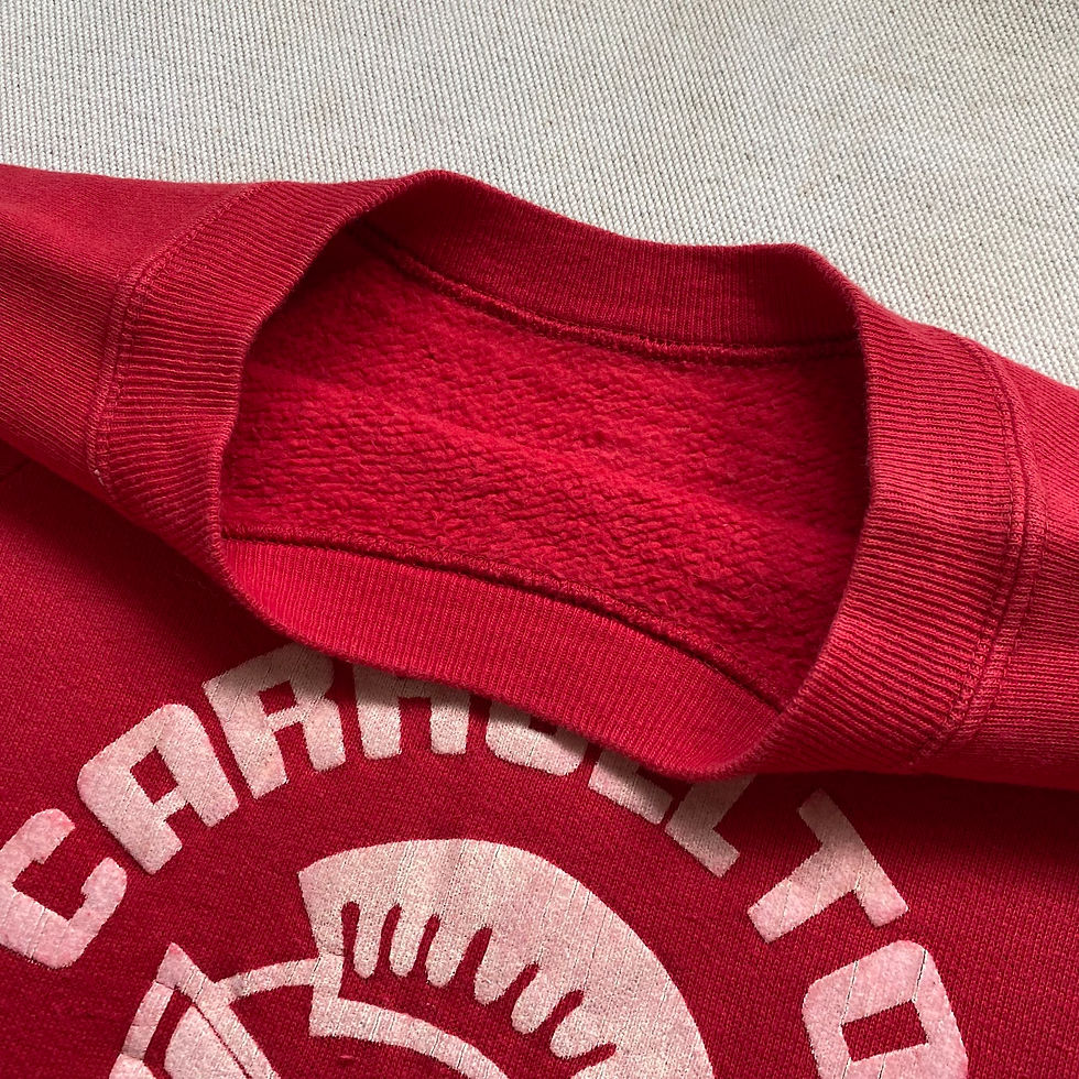 Miniaturbild: 60’s UNKNOWN BRAND S/S FLOCKED PRINT SWEAT SHIRT