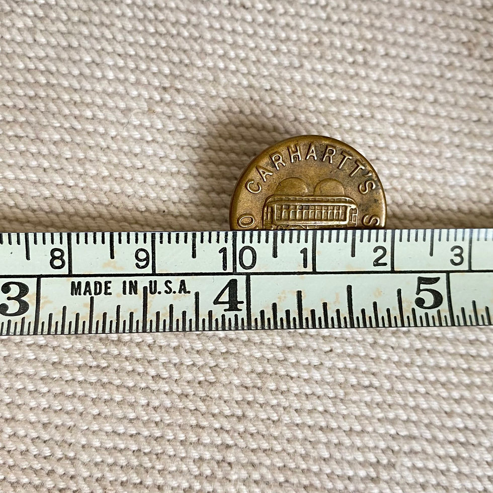 Miniaturbild: 1940’s CARHARTT CHANGE BUTTON