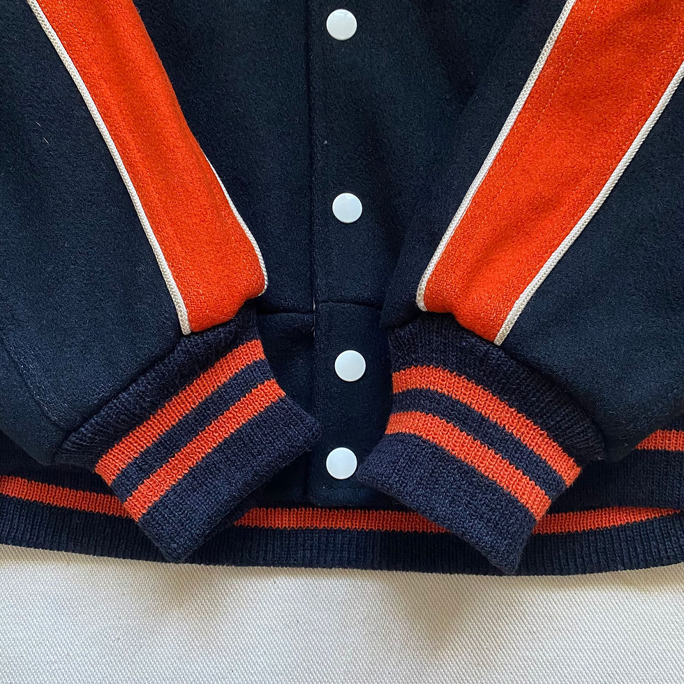 縮圖：60's ROSEMARY EMBROIDERED REVERSIBLE WOOL VARSITY JACKET