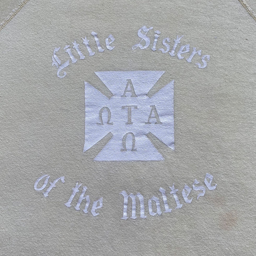 縮圖：60’s UNKNOWN BRAND SORORITY S/S SWEAT SHIRT 