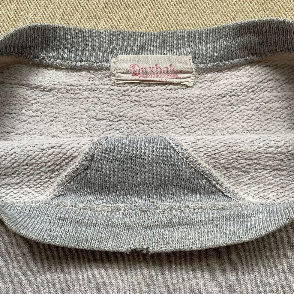 섬네일: 50’s DUXBAK TWO TONE SINGLE V PLAIN SWEATSHIRT 