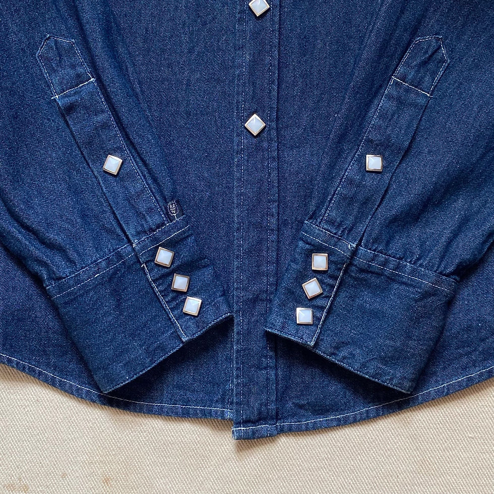 섬네일: 90’s ROCKMOUNT DENIM WESTERN SHIRT 640-DF MADE IN USA