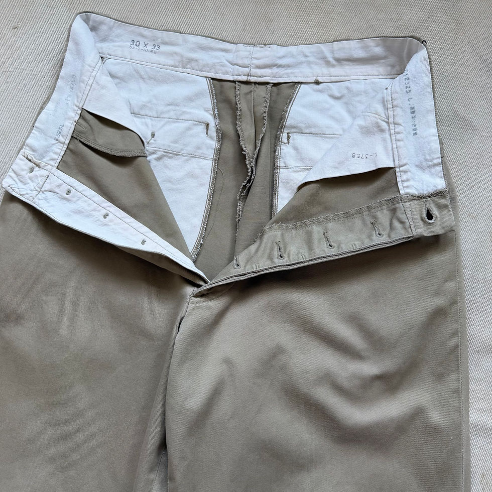 縮圖：50’s US ARMY KHAKI TROUSERS 