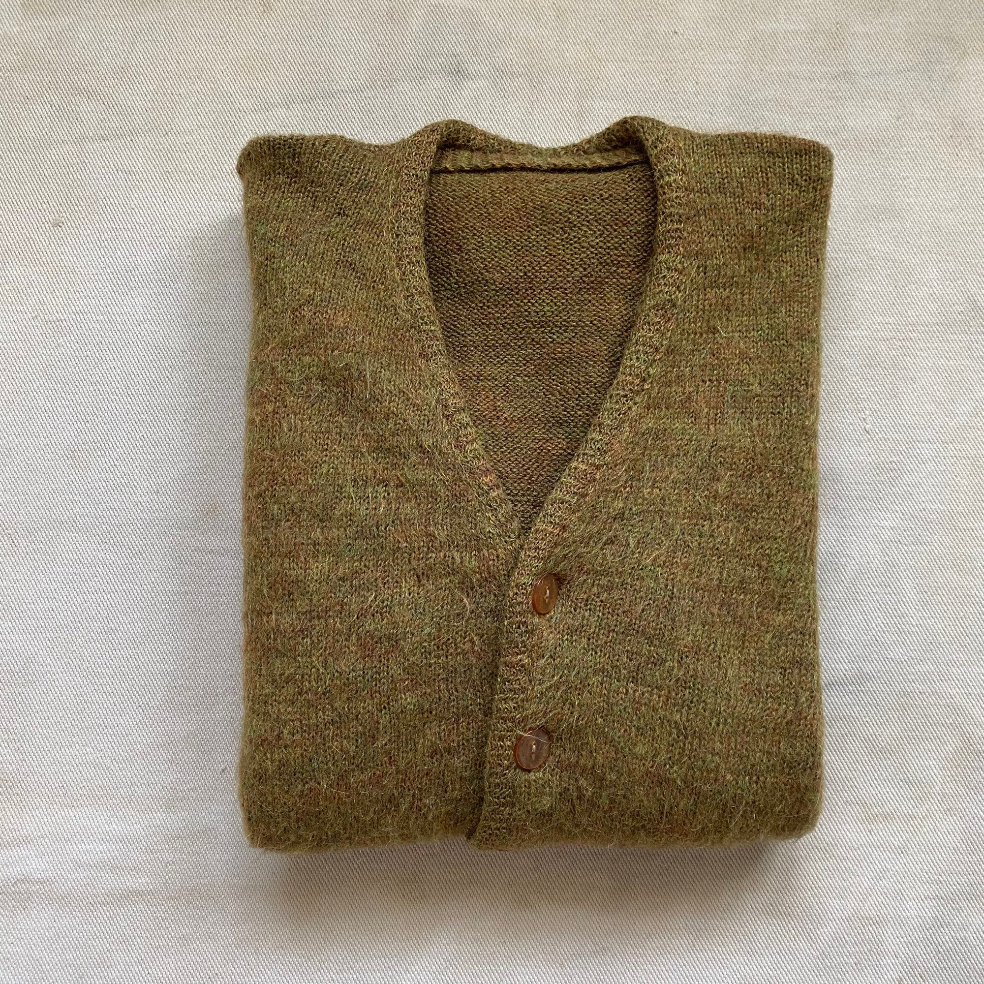 60-70’s UNKNOWN BRAND MOHAIR KNIT CARDIGAN 