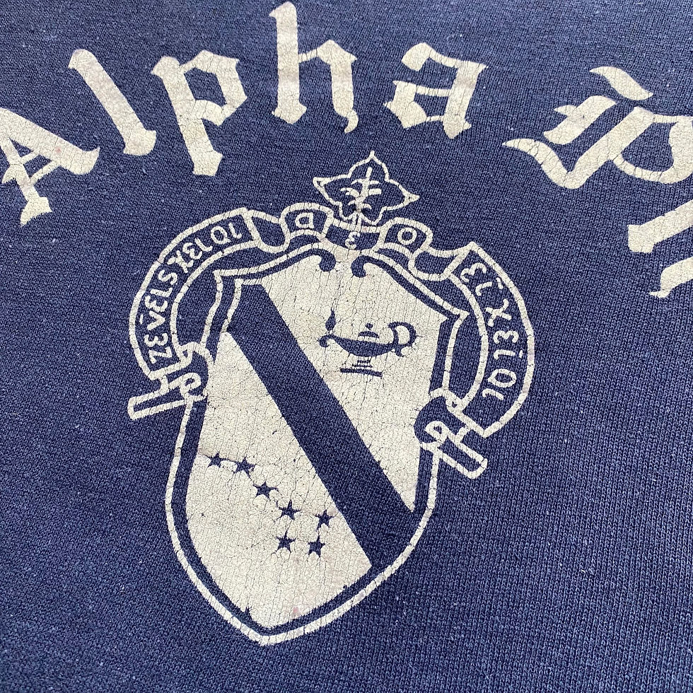 Thumbnail: 50’s UNKNOWN BRAND FRATERNITY SWEATSHIRT 