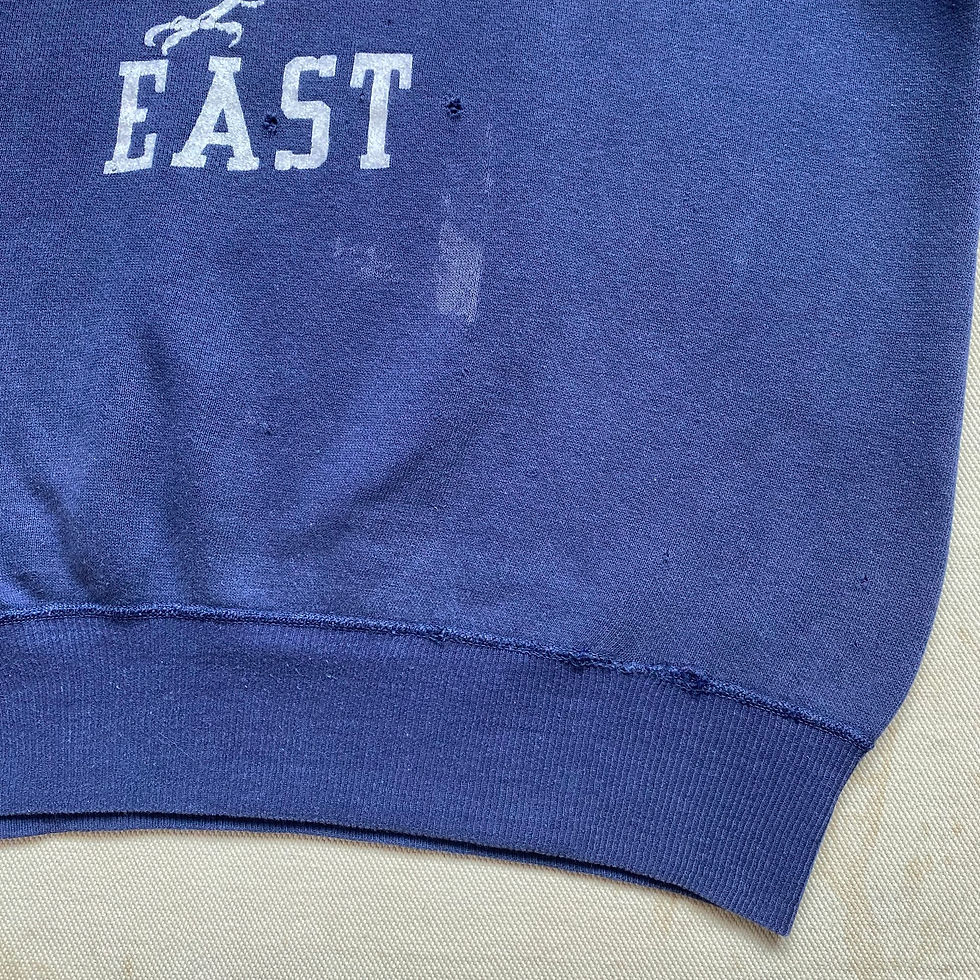 縮圖：60’s UNKNOWN BRAND SINGLE V FLOCK PRINT S/S SWEAT SHIRT
