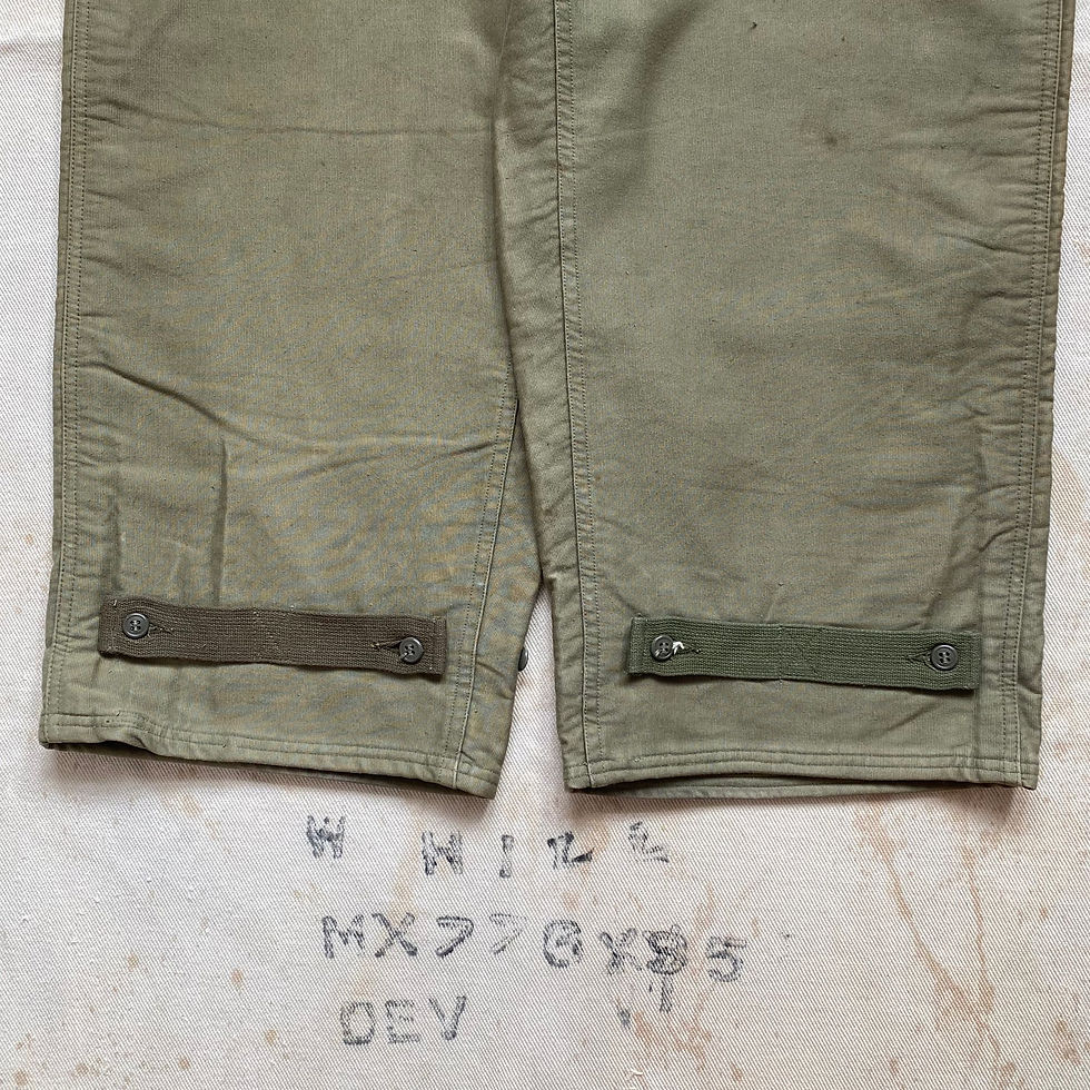 섬네일: 40’s US NAVY DECK BIB OVERALLS 