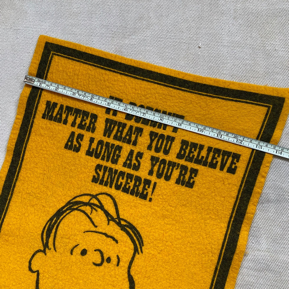 섬네일: 60-70’s PEANUTS LINUS FELT BANNER