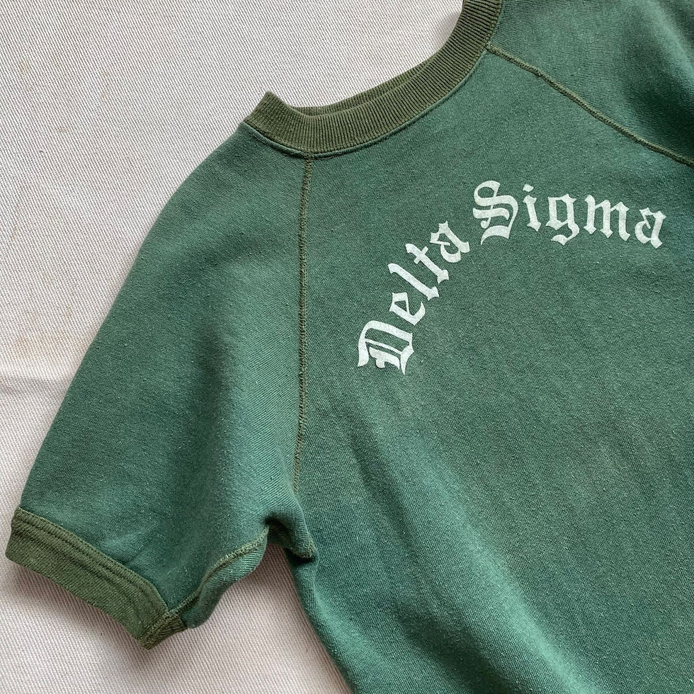 섬네일: 60’s SPORTSWEAR BY COLLEGIATE TWO TONE S/S SWEATSHIRT