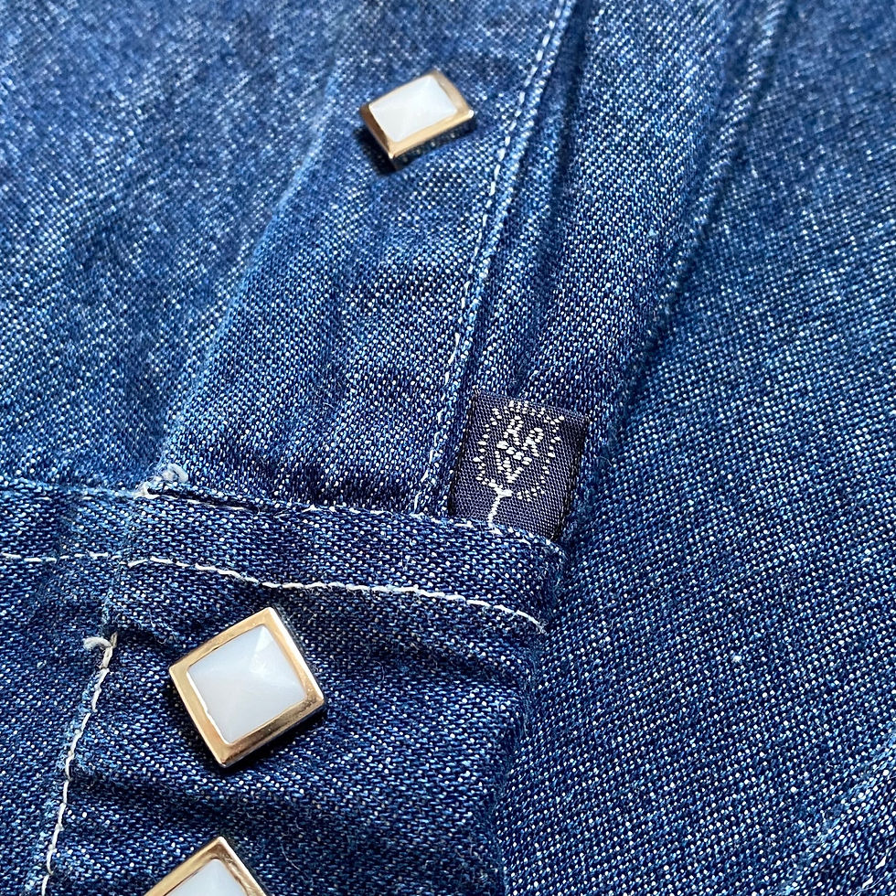 섬네일: 90’s ROCKMOUNT DENIM WESTERN SHIRT 640-DF MADE IN USA