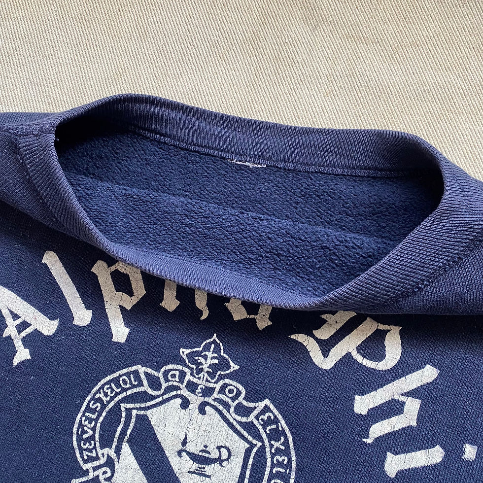 Thumbnail: 50’s UNKNOWN BRAND FRATERNITY SWEATSHIRT 