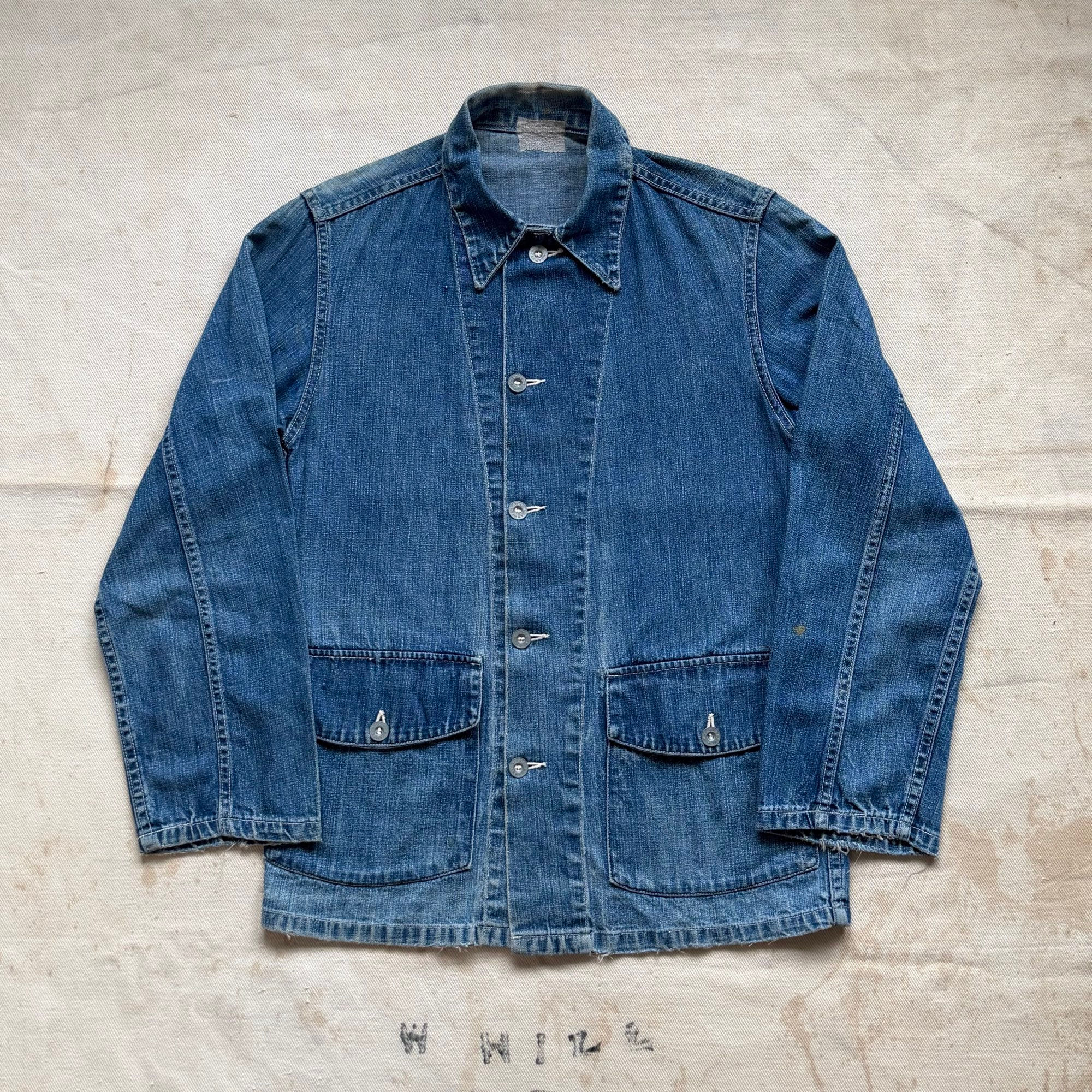 40’s US ARMY DENIM JACKET WITH ZINC BUTTONS 