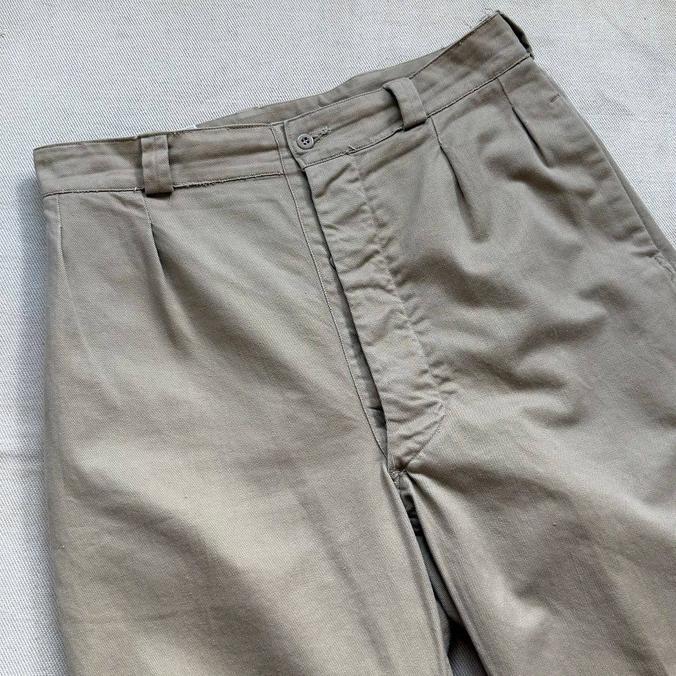 Thumbnail: 60’s FRENCH ARMY M-52 CHINO TROUSERS 
