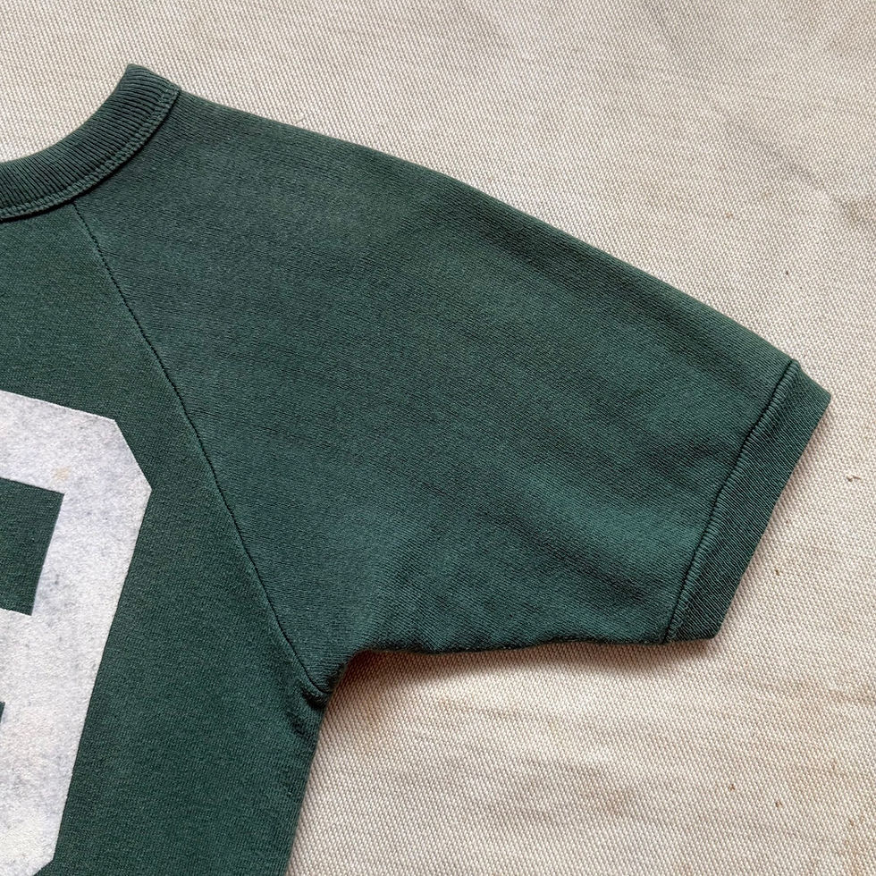 Thumbnail: 50’s HANES S/S FLOCK PRINT SWEATSHIRT 