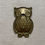 Thumbnail: OLD BRASS OWL TRAY / ASHTRAY