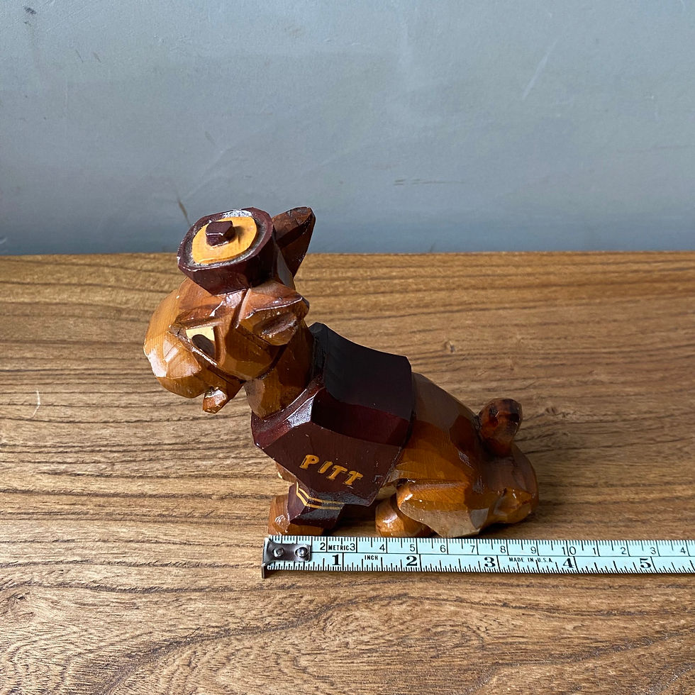 Miniaturbild: 50’s ANRI HAND CARVED WOOD COLLEGE MASCOTS UNIVERSITY OF PITTSBURGH 