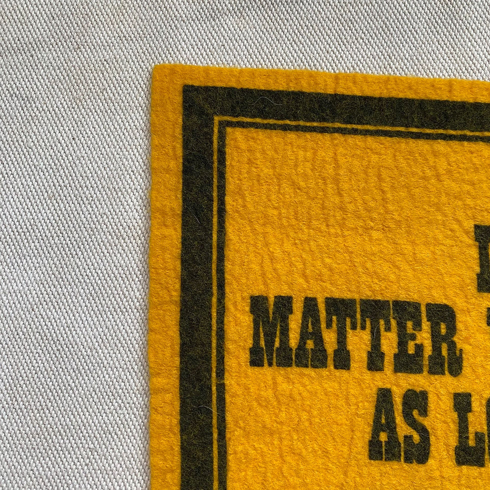 縮圖：60-70’s PEANUTS LINUS FELT BANNER