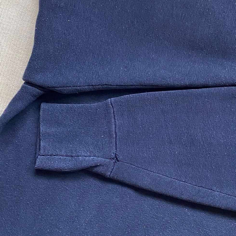 Thumbnail: 50’s CHAMPION RUNNER TAG QUATER ZIP FLOCK PRINT SWEATSHIRT 