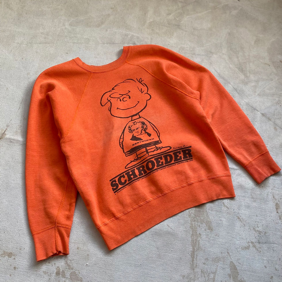 섬네일: 60’s SCHROEDER WITH BEETHOVEN WATER PRINT SWEAT SHIRT 