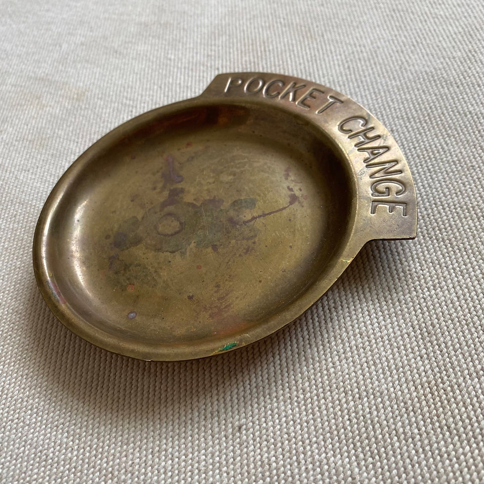 縮圖：OLD POCKET CHANGE BRASS TRAY
