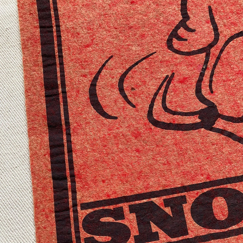 Thumbnail: 70’s PEANUTS SNOOPY FELT BANNER 