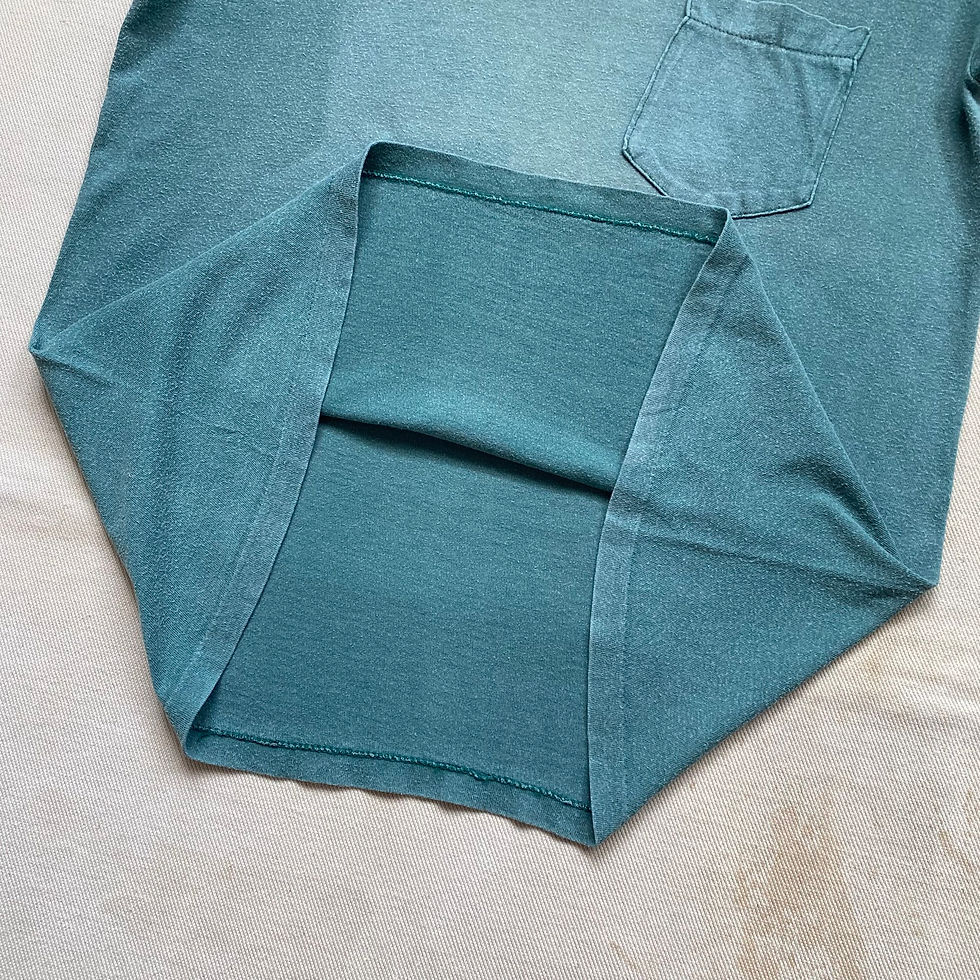 섬네일: 70’s UNKNOWN BRAND PLAIN POCKET T-SHIRT