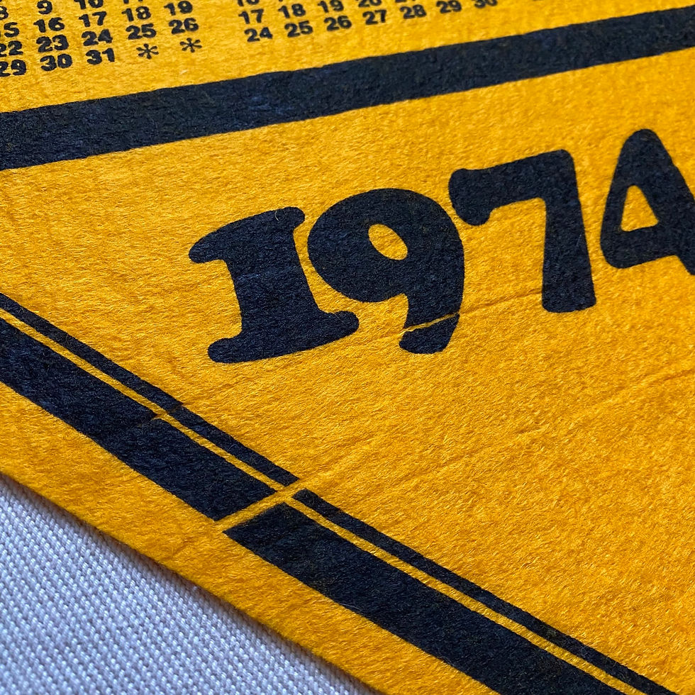 Miniaturbild: 1974 SNOOPY FELT BANNER