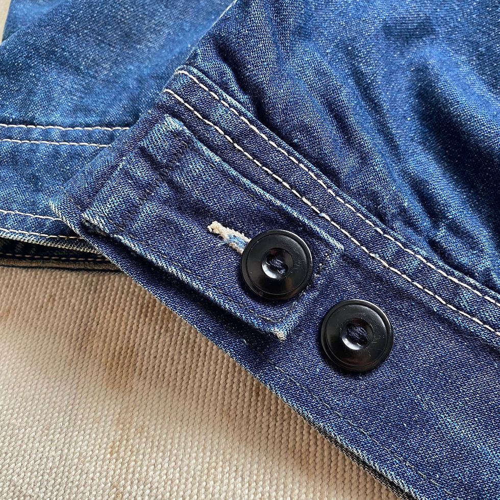 Thumbnail: 60-70’s LEE 191-LB QUILTING LINED DENIM WORK JACKET 36