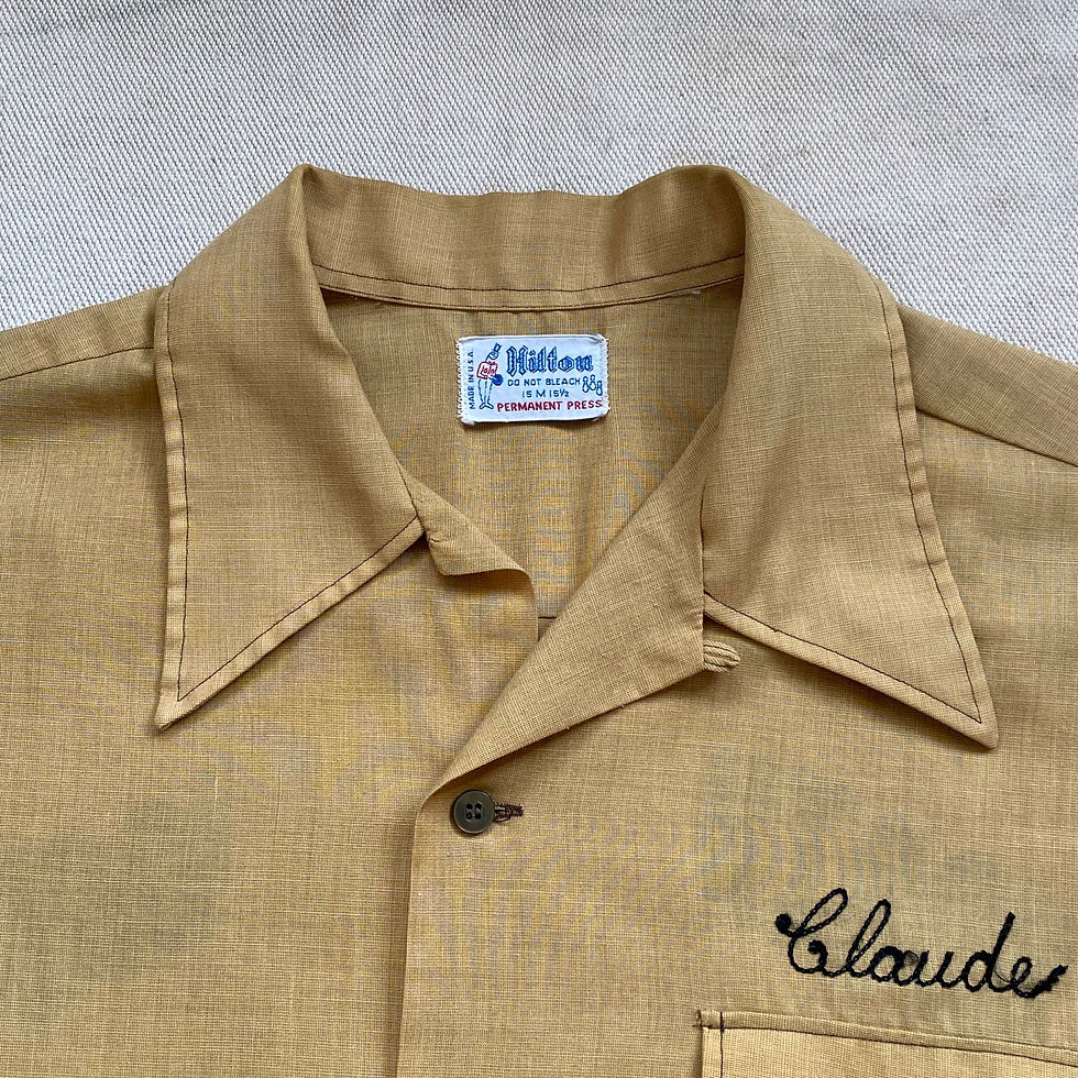 縮圖：70’s HILTON BOWLING SHIRT WITH CHAIN STITCH EMBROIDERED