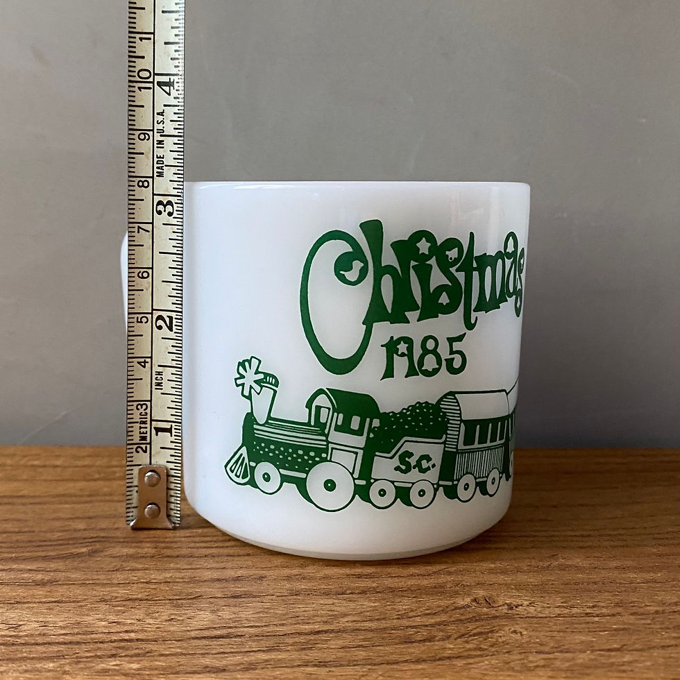 섬네일: 80's FIRE KING CHRISTMAS MUG MADE IN USA