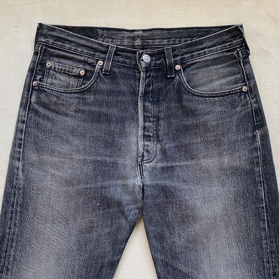 섬네일: 90's LEVI’S 501 BLACK DENIM PANTS