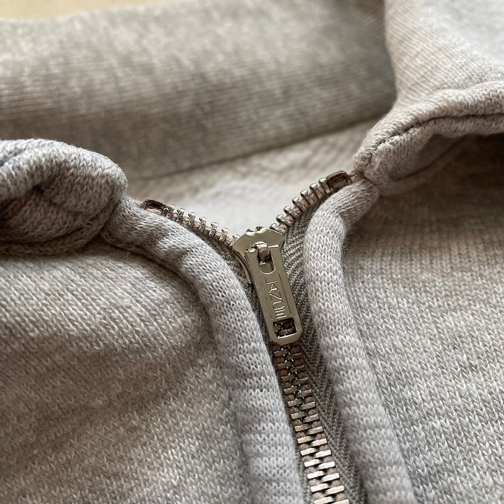 섬네일: 60’s UNKOWN BRAND QUARTER ZIP PLAIN SWEAT SHIRT