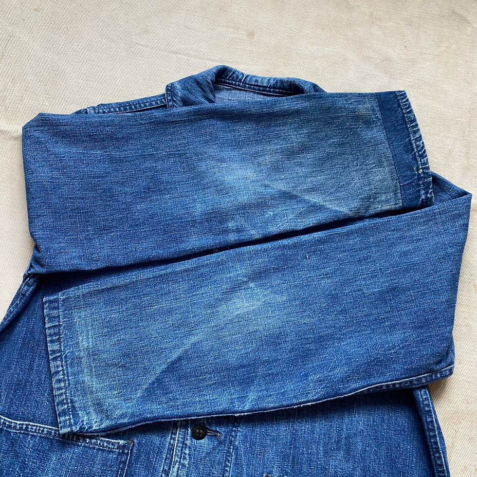 Thumbnail: 40-50’s US NAVY SHAWL COLLAR DENIM JACKET
